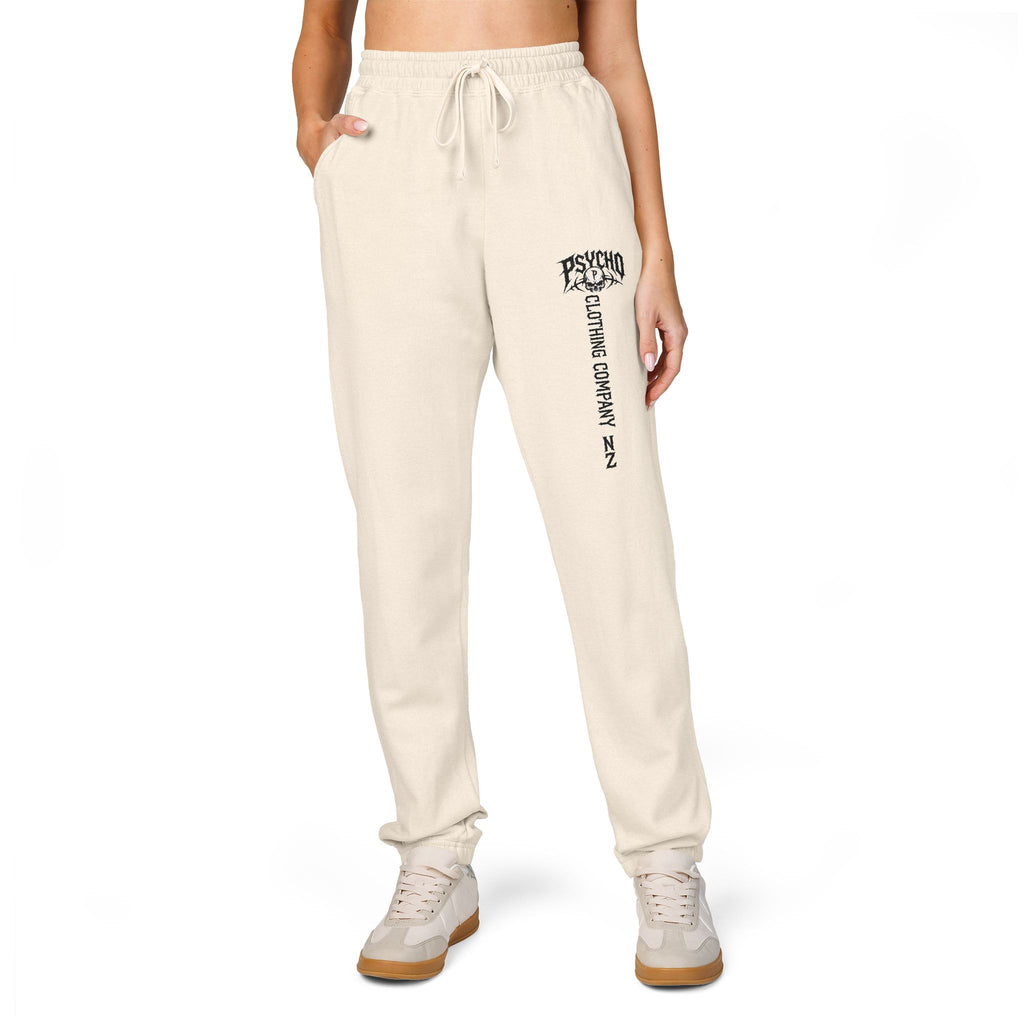 Charcoal 'Mushroom Club' Joggers — Casual Graphic Sweatpants