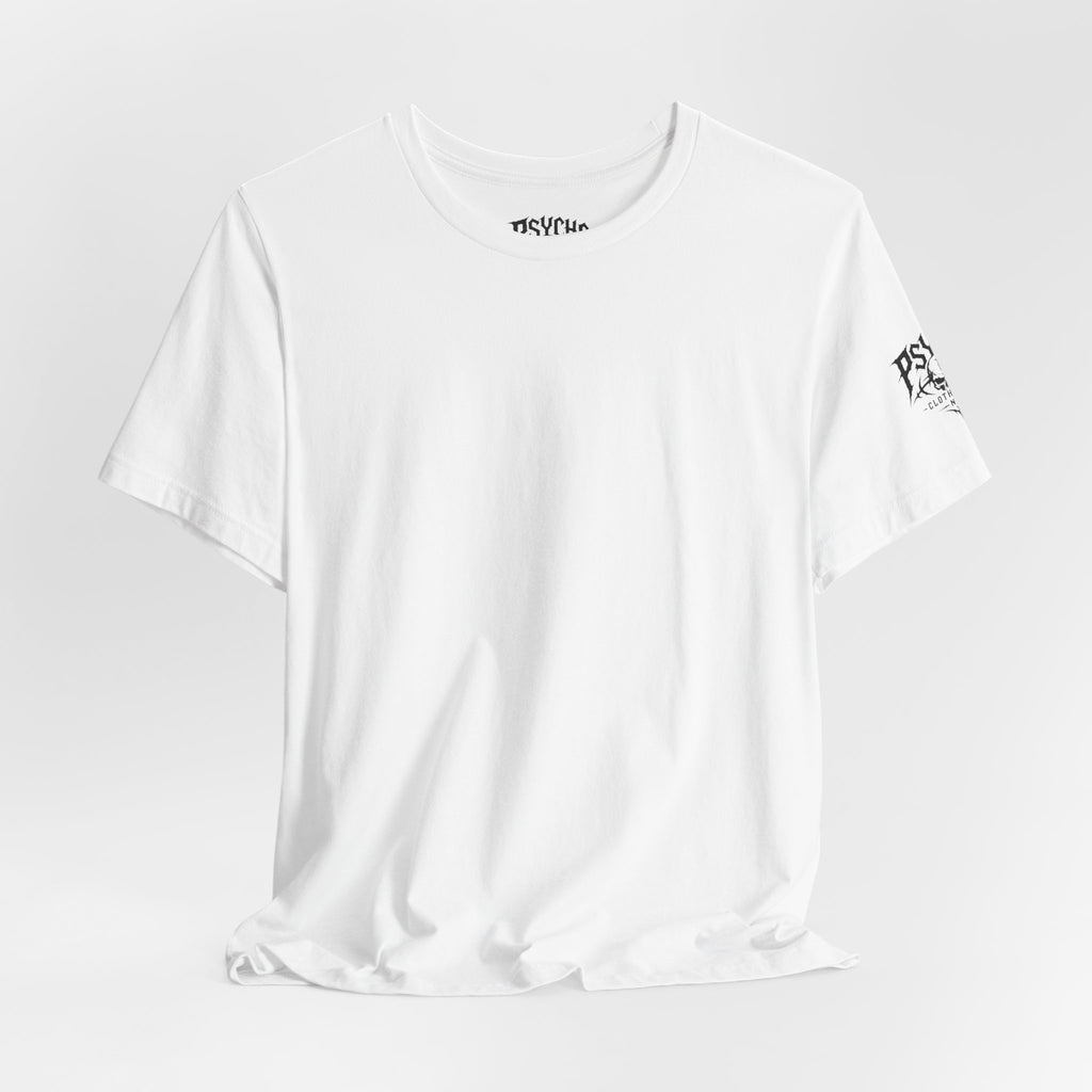 Psycho Clothing Co. Graphic Tee — Gothic Skull Logo T‑Shirt