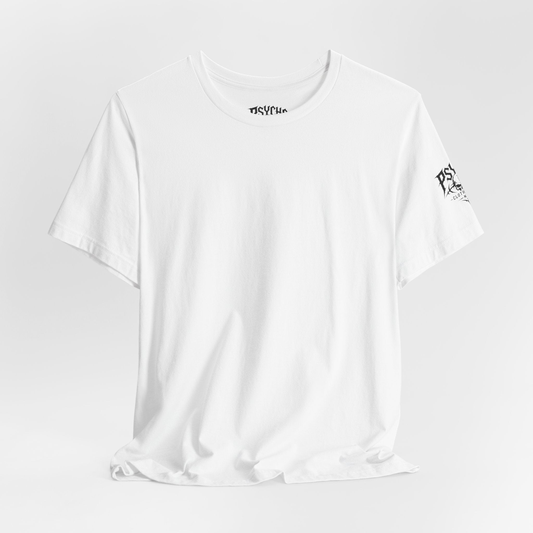 Psycho Clothing Co. Graphic Tee — Gothic Skull Logo T‑Shirt