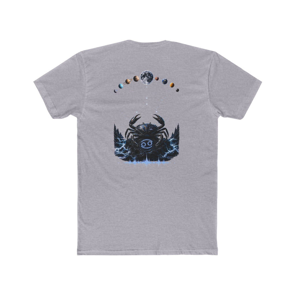 Cosmic Crab Tee — Moon Phases Ocean Graphic T‑Shirt