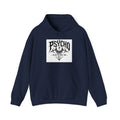 Psycho Clothing Co. Logo Hoodie — Gothic Skull Graphic Pullover