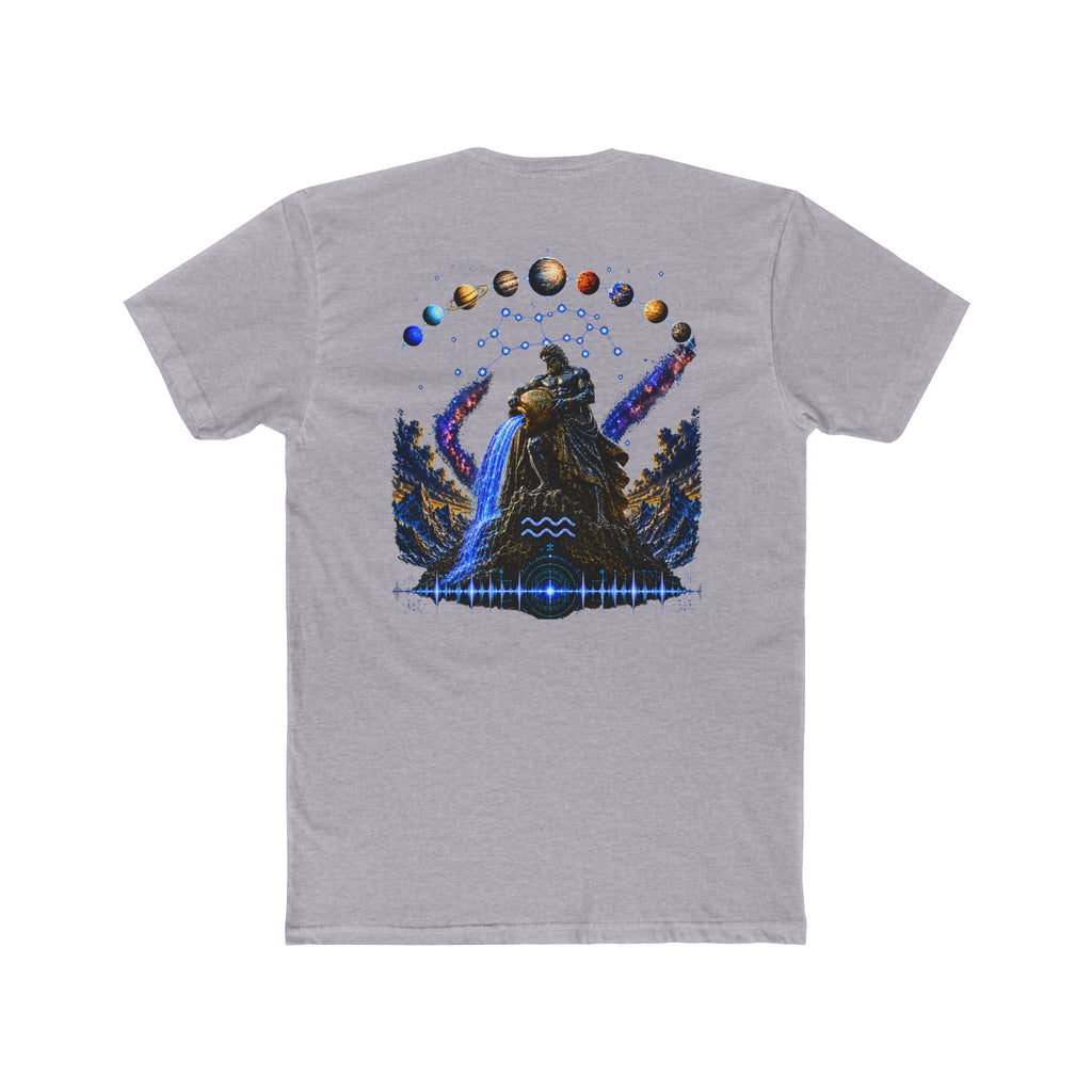 Astrological Aquarius Celestial Tee — Zodiac Aquarius Graphic T‑Shirt