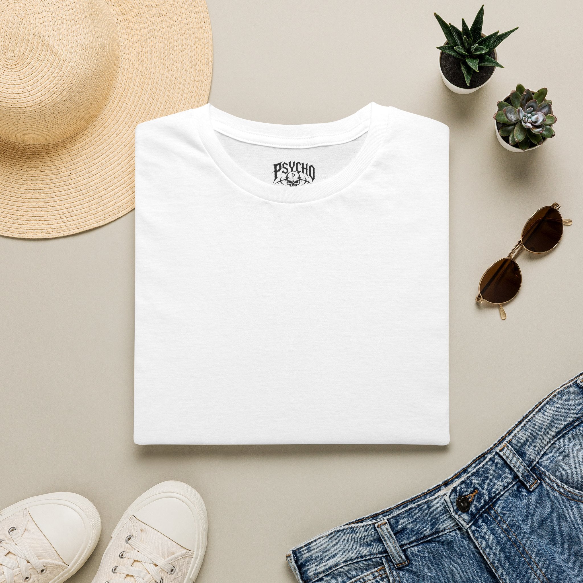 White Minimalist Tee — Casual Everyday Crewneck