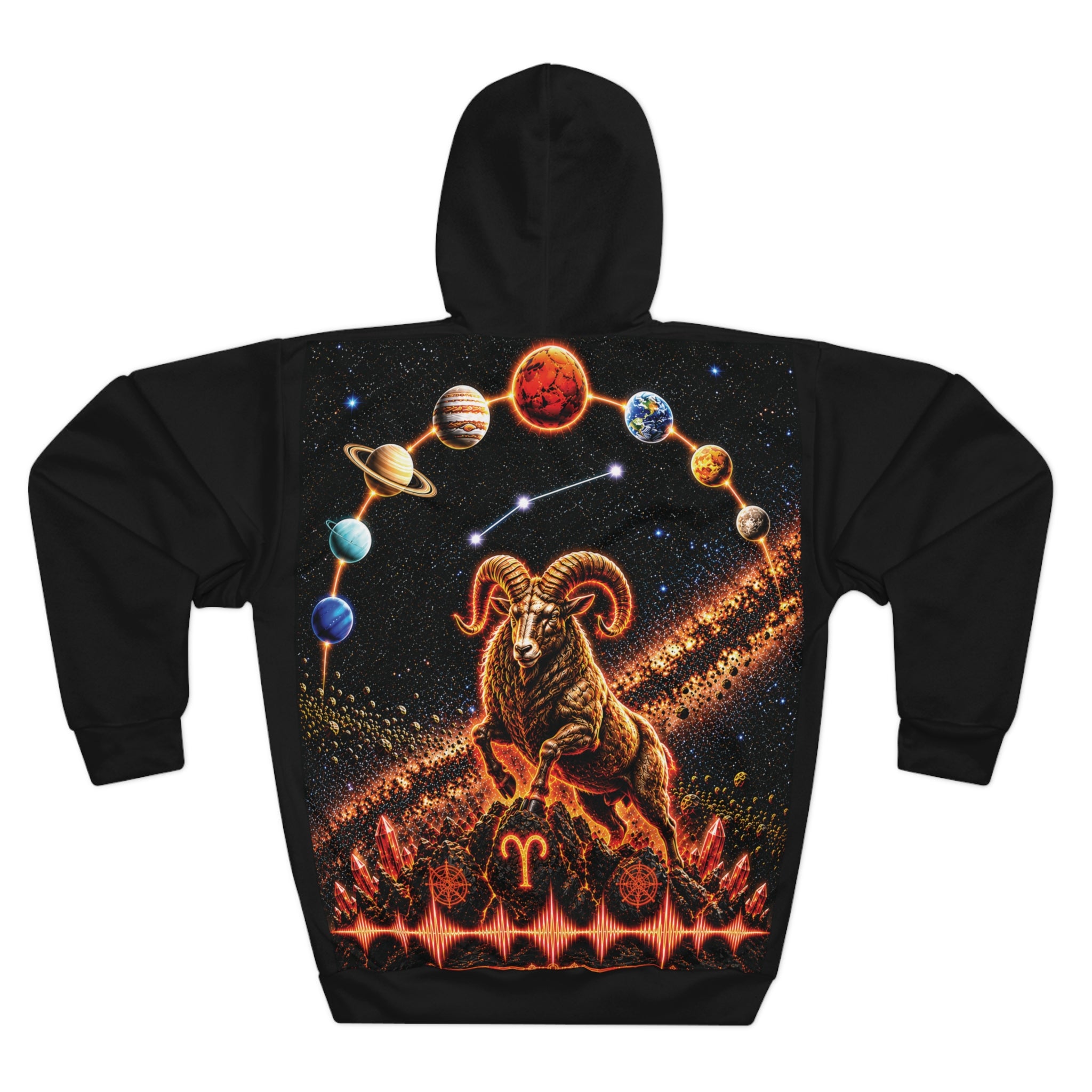 Aries Constellation Hoodie — Zodiac Aries Graphic Pullover