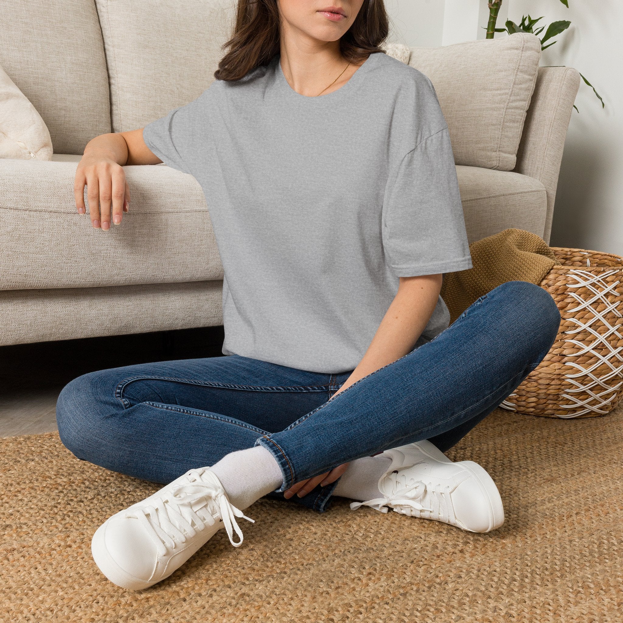 White Minimalist Tee — Casual Everyday Crewneck