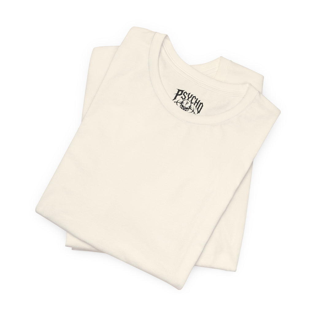 Psycho Clothing Co. Graphic Tee — Gothic Skull Logo T‑Shirt