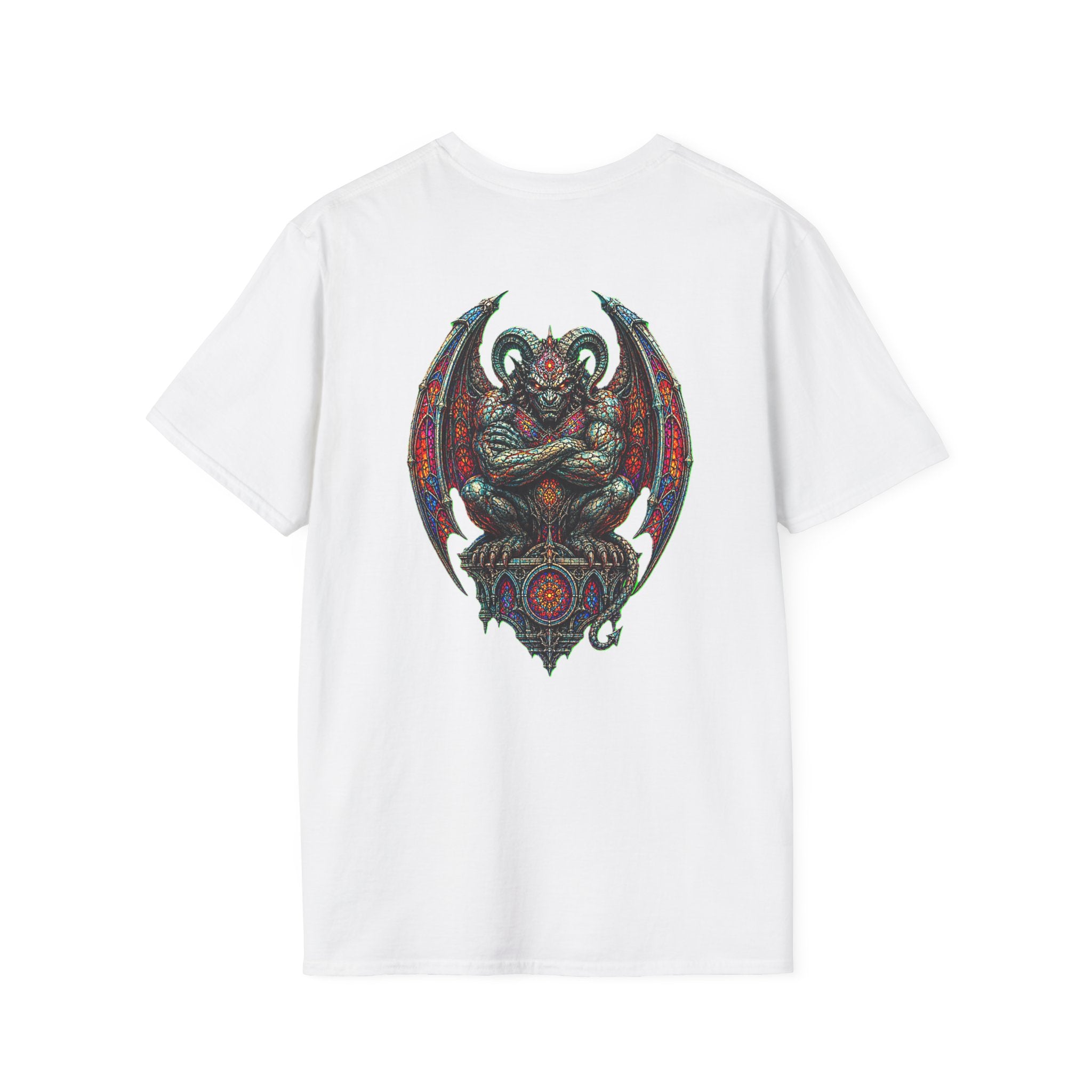 Demon Gargoyle Graphic T-Shirt — Gothic Occult Art Tee