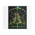 Virgo Goddess Satin Stretched Canvas – Astrology Wall Art