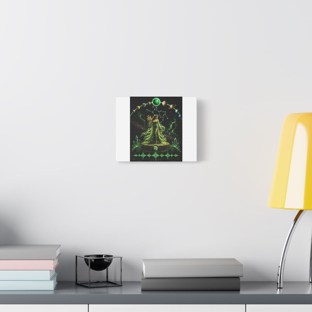 Virgo Goddess Satin Stretched Canvas – Astrology Wall Art