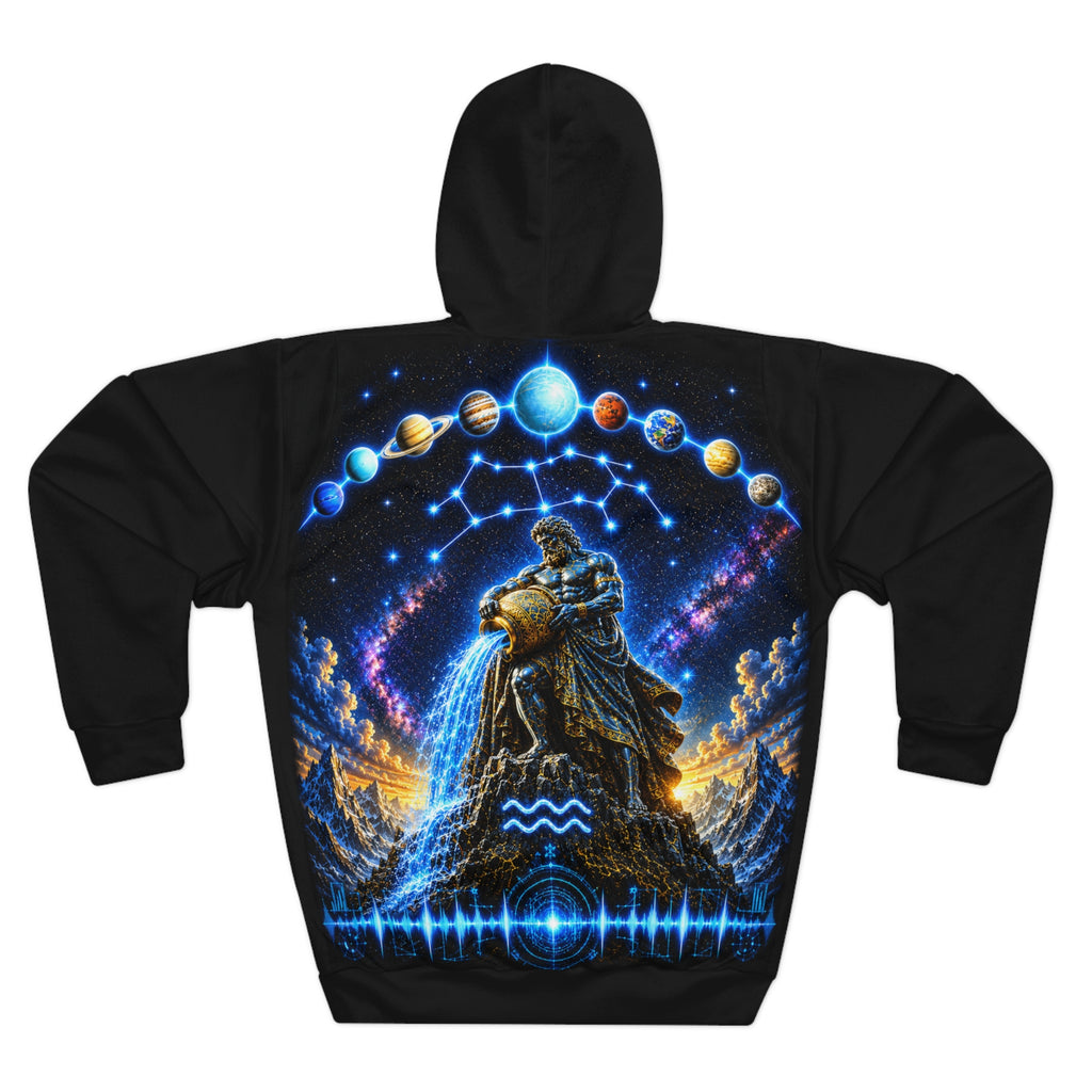 Aquarius Constellation Hoodie — Zodiac Aquarius Graphic Pullover