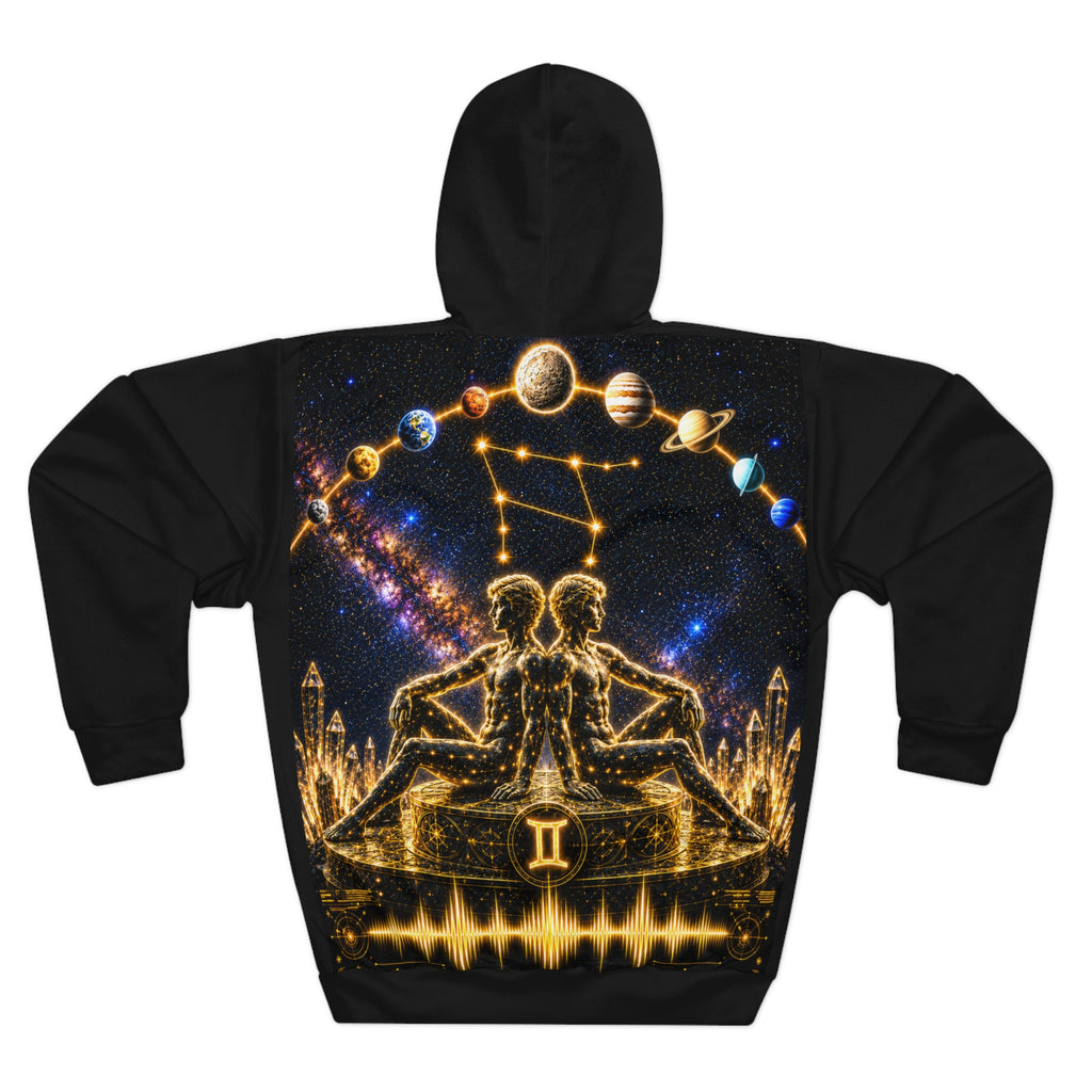 Gemini Celestial Twins Hoodie — Psycho Zodiacs Graphic Hoodie
