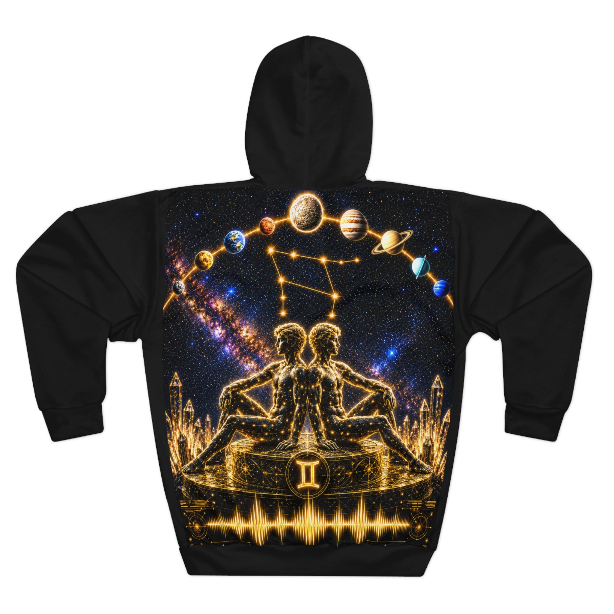 Gemini Celestial Twins Hoodie — Psycho Zodiacs Graphic Hoodie