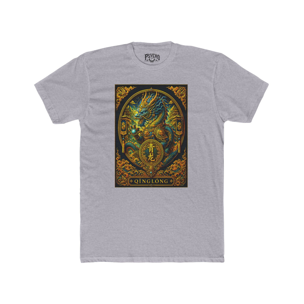 Qinglong Dragon Graphic Tee — Oriental Mythic Dragon Illustration