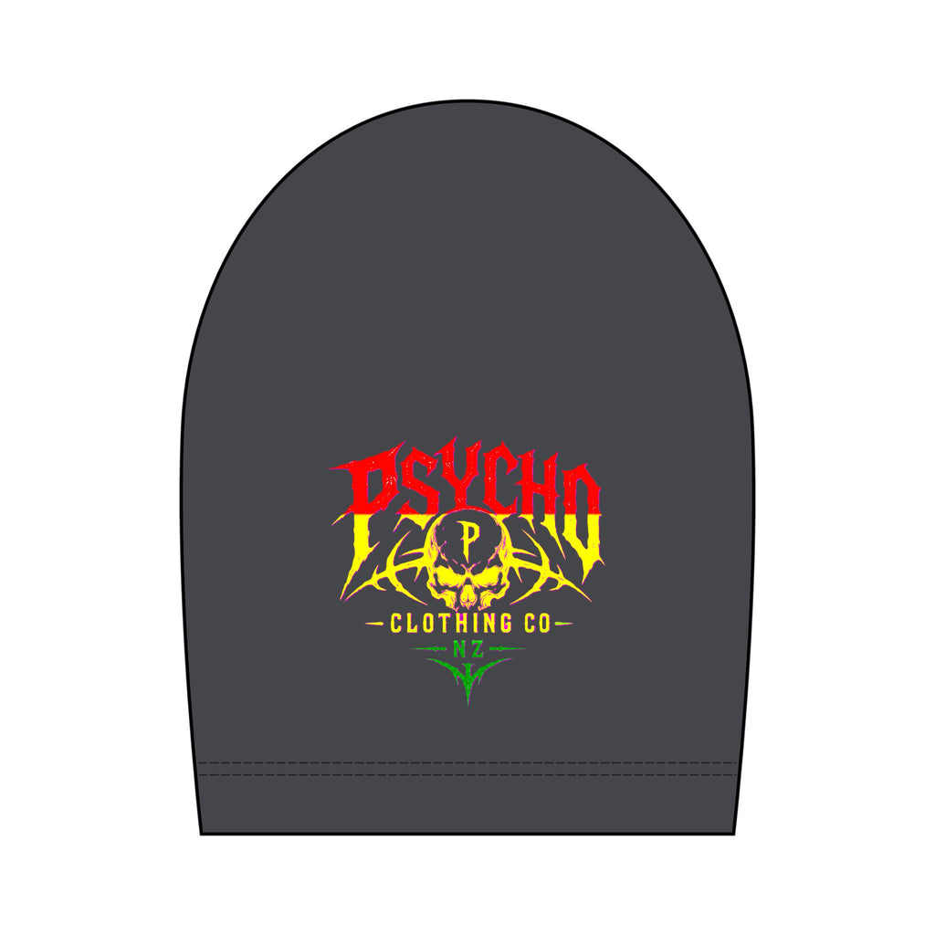 Psycho Skull Graphic T-Shirt — Heavyweight Garment-Dyed Streetwear