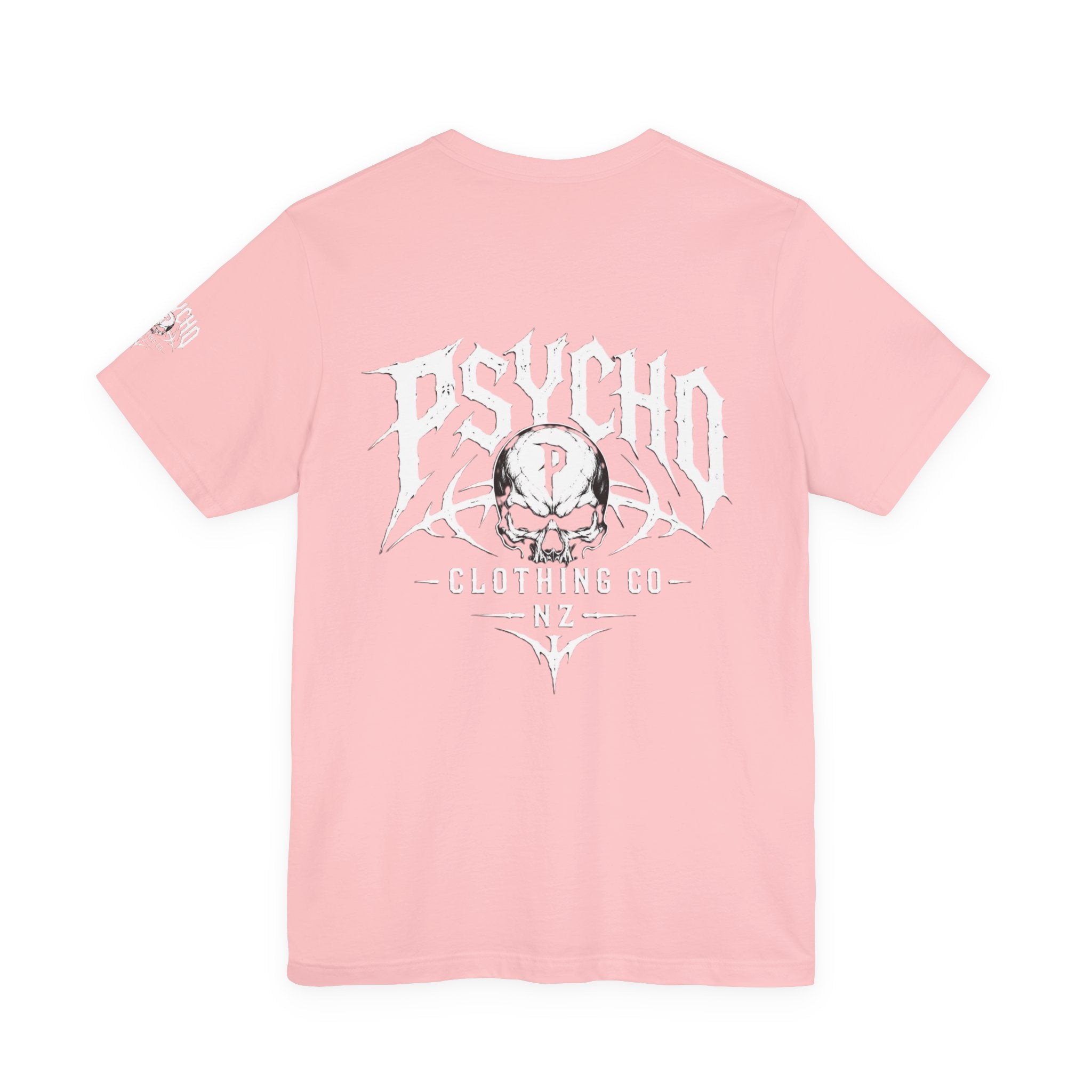 Psycho Clothing Co. Graphic Tee — Gothic Skull Logo T‑Shirt