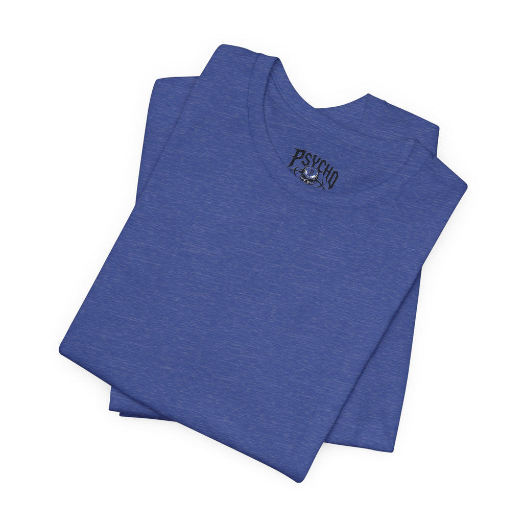 Psycho Clothing Co. Graphic Tee — Gothic Skull Logo T‑Shirt