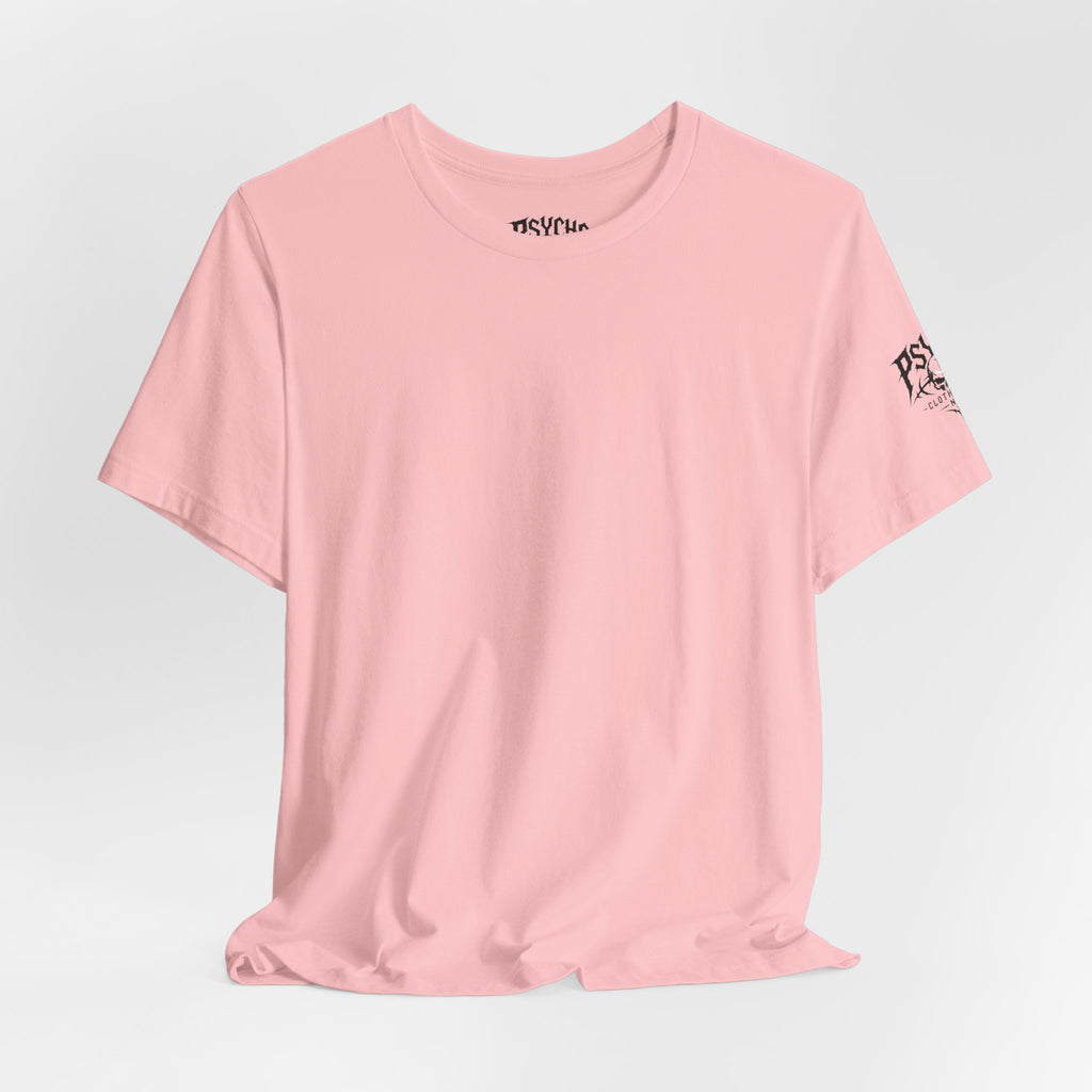 Psycho Clothing Co. Graphic Tee — Gothic Skull Logo T‑Shirt