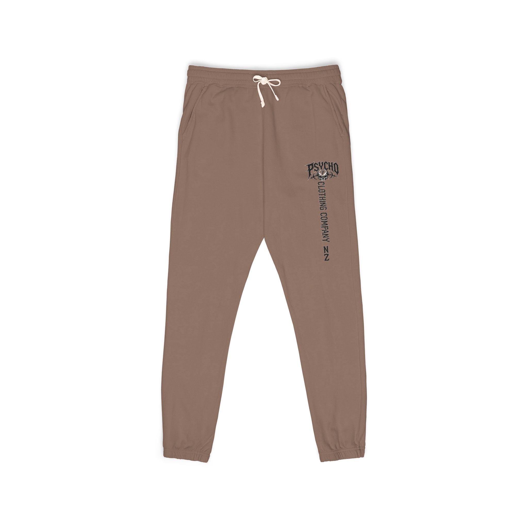 Charcoal 'Mushroom Club' Joggers — Casual Graphic Sweatpants