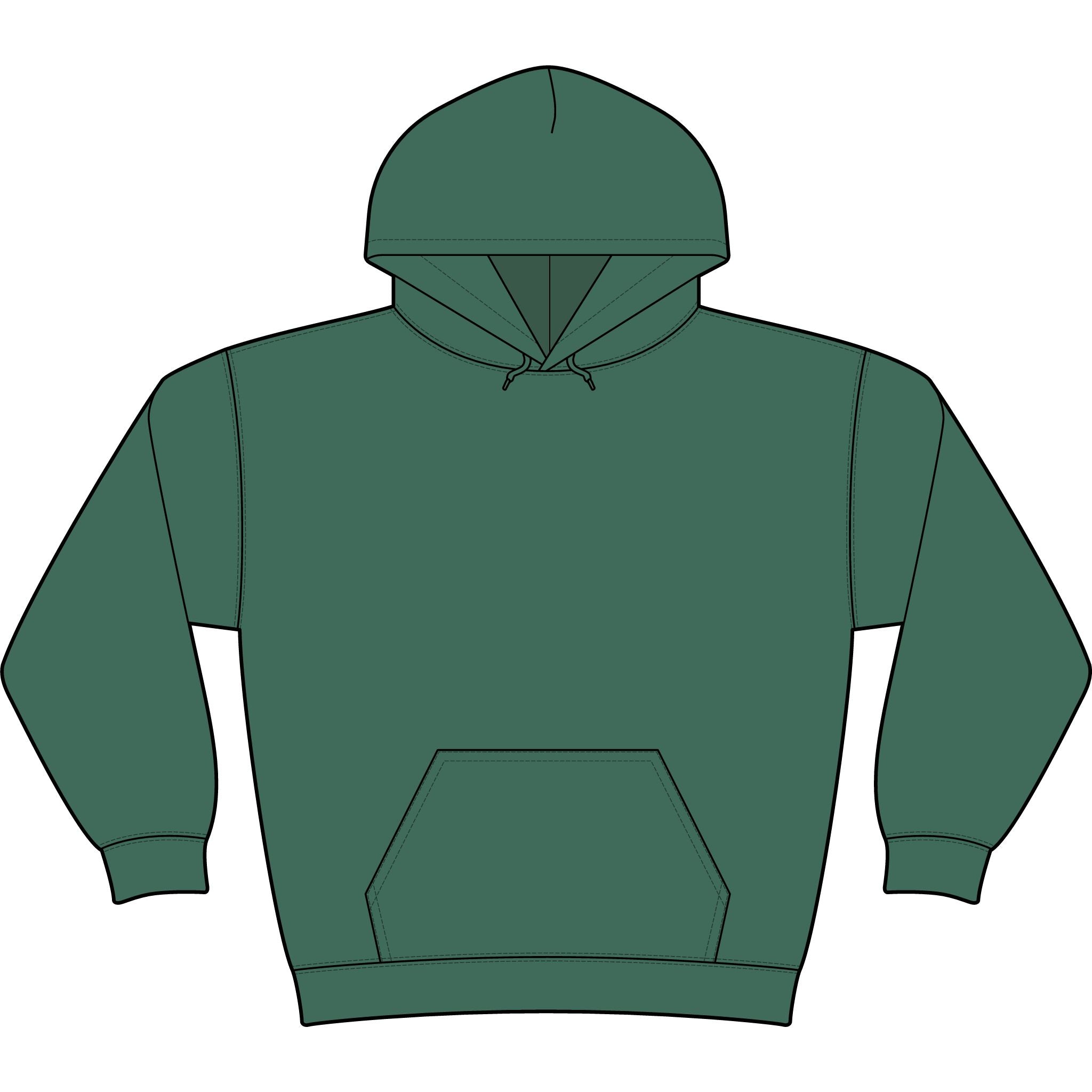Psycho Clothing Co. Graphic Hoodie — Vintage Skull Logo Streetwear