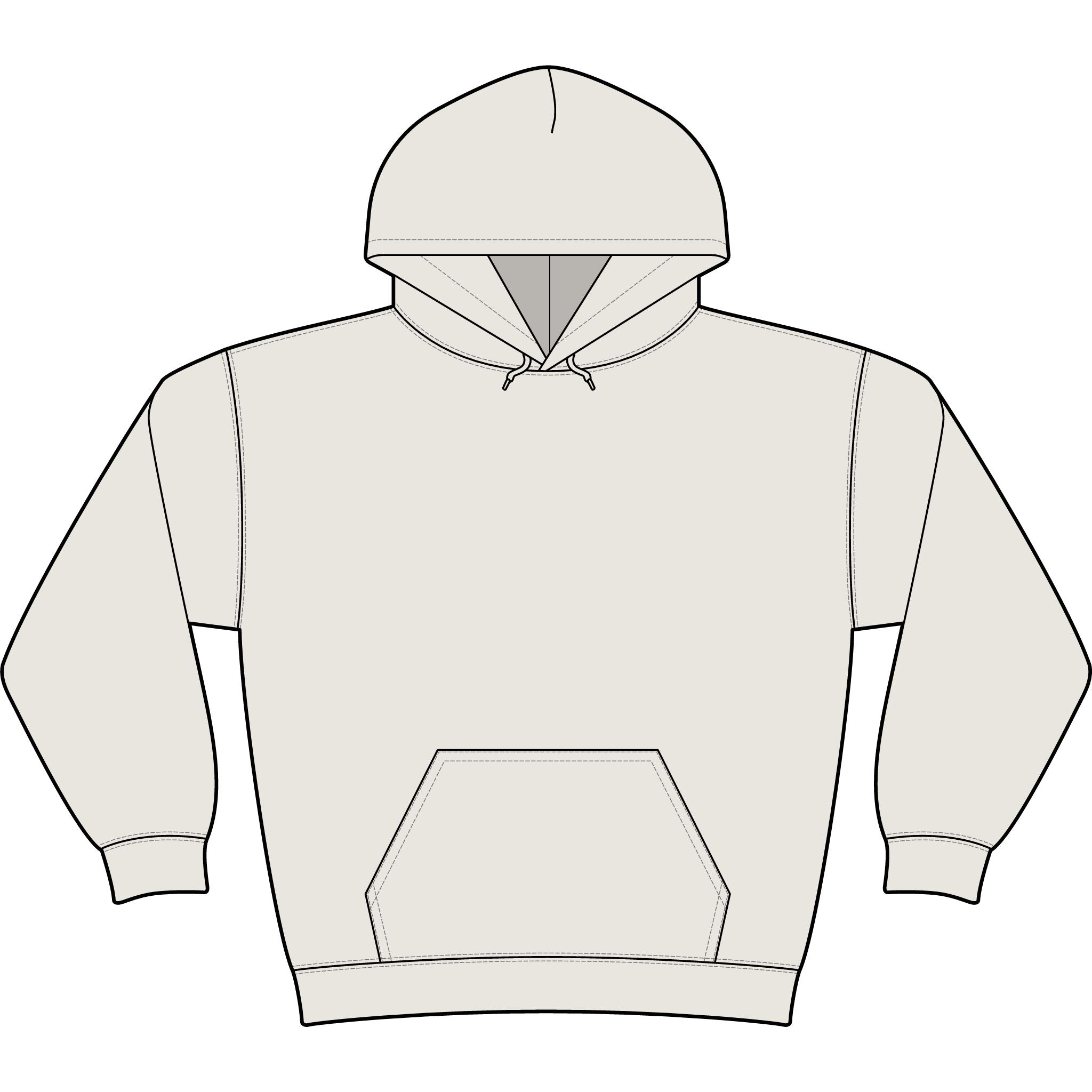 Psycho Clothing Co. Graphic Hoodie — Vintage Skull Logo Streetwear
