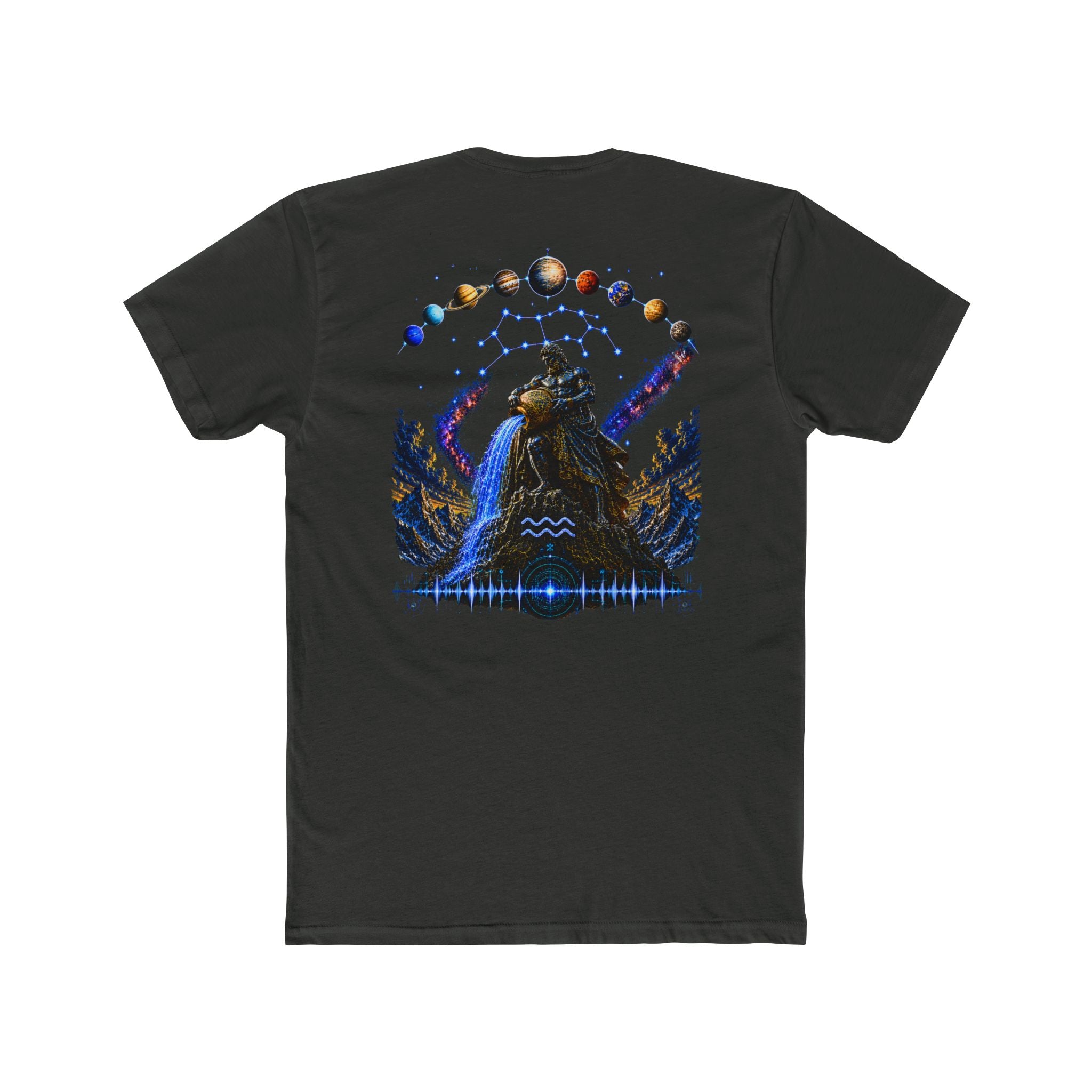 Astrological Aquarius Celestial Tee — Zodiac Aquarius Graphic T‑Shirt