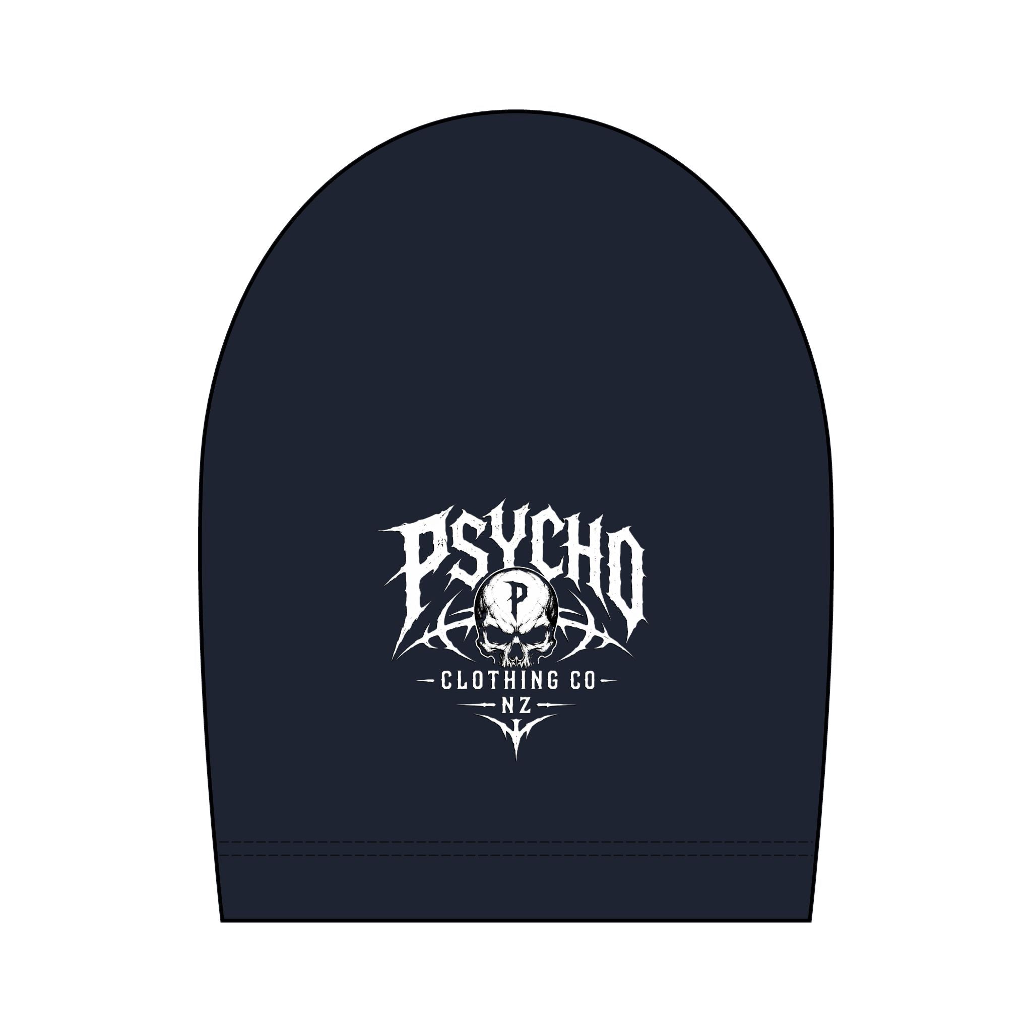 Psycho Clothing Co. Skull Tee — Graphic Heavyweight Garment-Dyed T-Shirt