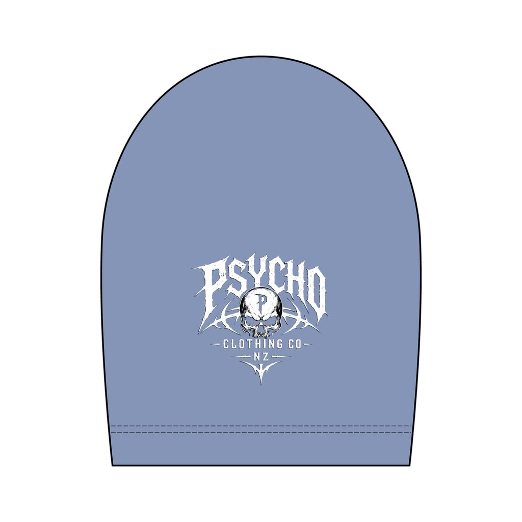 Psycho Clothing Co. Skull Tee — Graphic Heavyweight Garment-Dyed T-Shirt