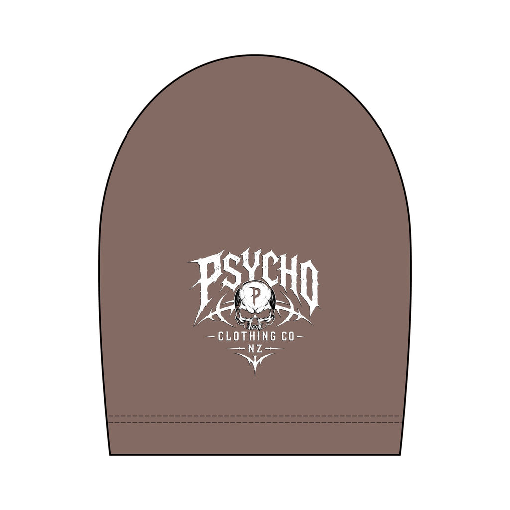Psycho Clothing Co. Skull Tee — Graphic Heavyweight Garment-Dyed T-Shirt