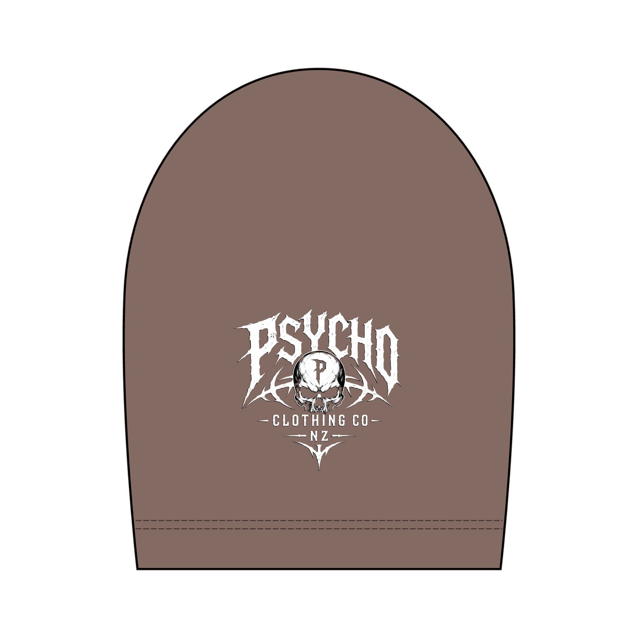 Psycho Clothing Co. Skull Tee — Graphic Heavyweight Garment-Dyed T-Shirt