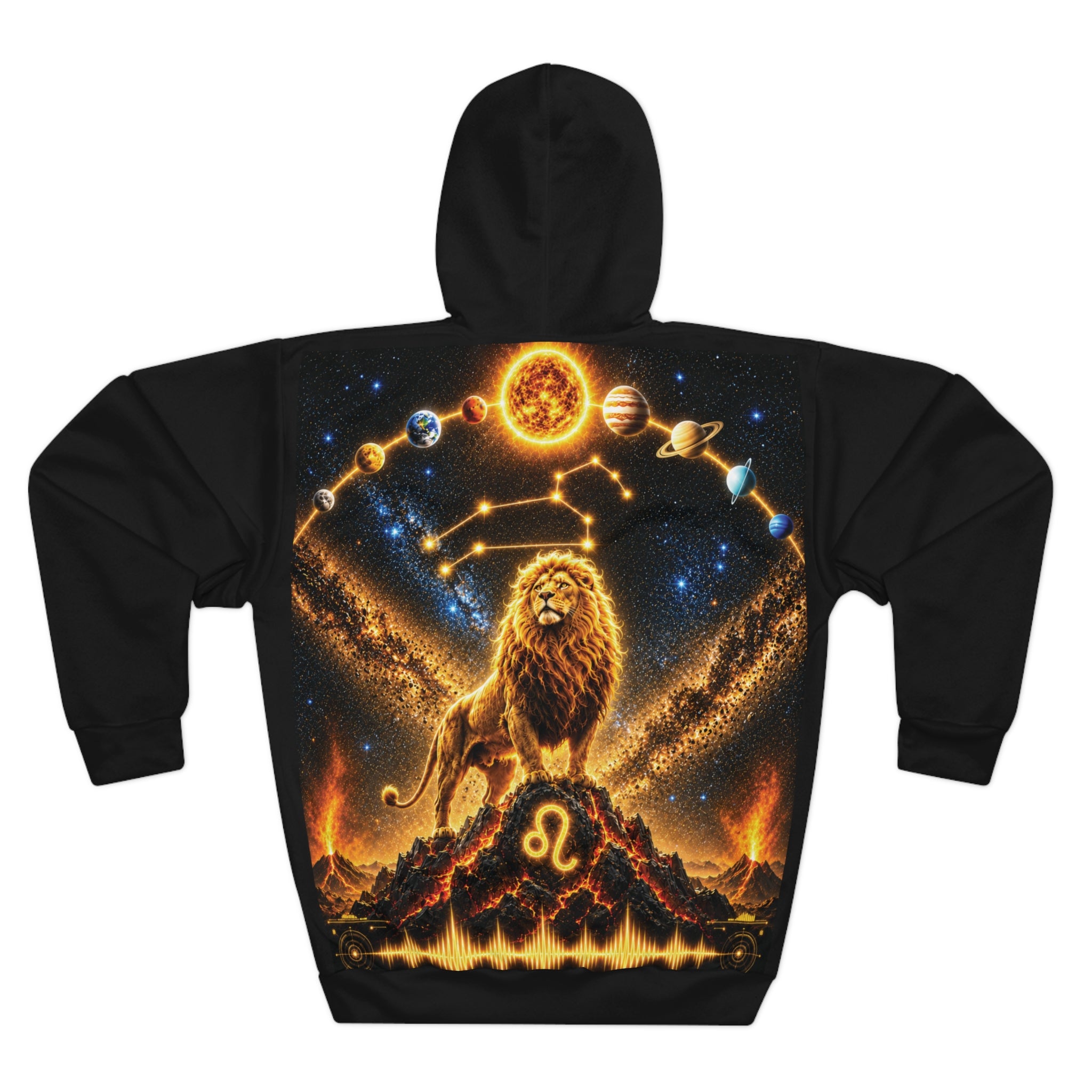 Leo Celestial Lion Hoodie — Psycho Zodiacs Graphic Hoodie