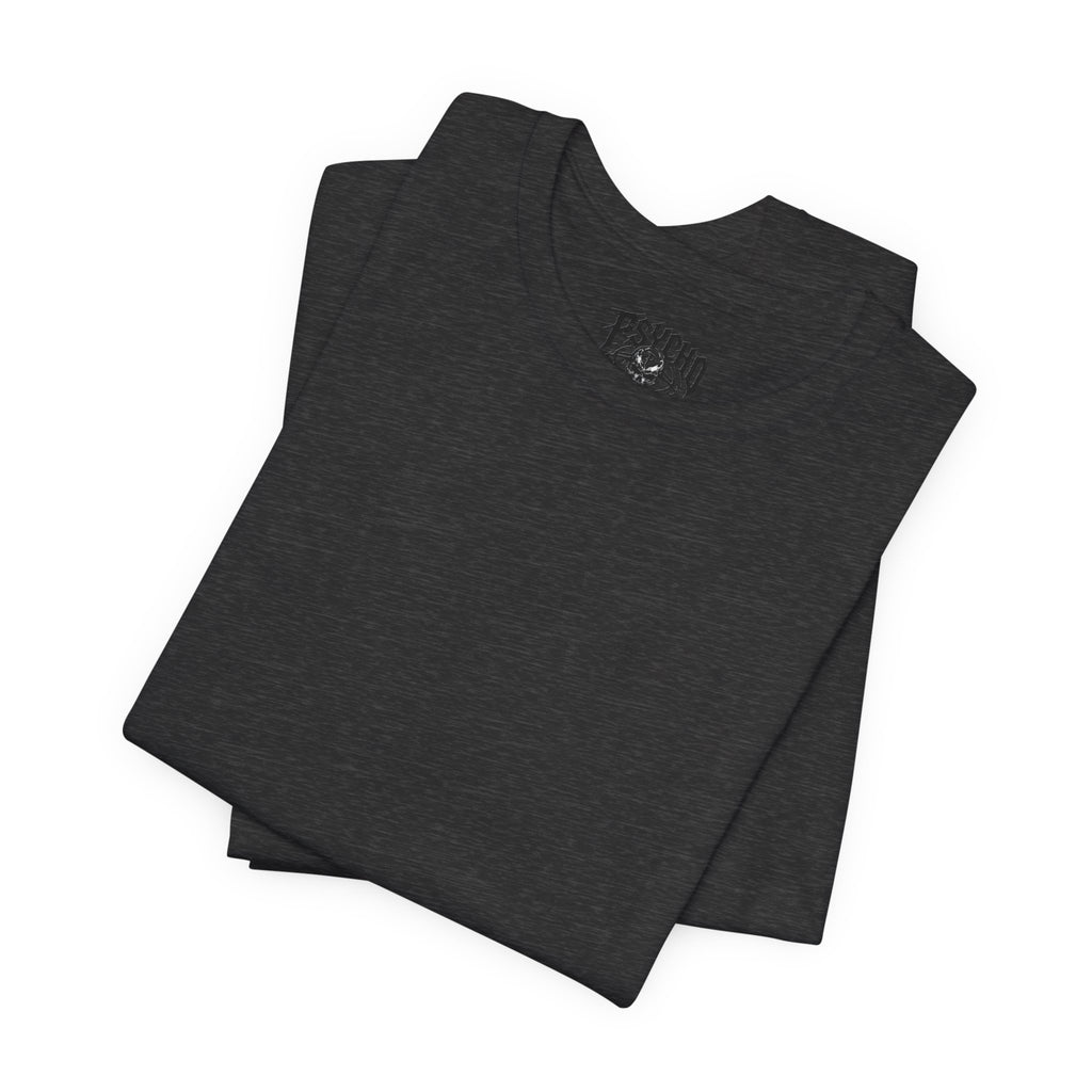 Psycho Clothing Co. Graphic Tee — Gothic Skull Logo T‑Shirt