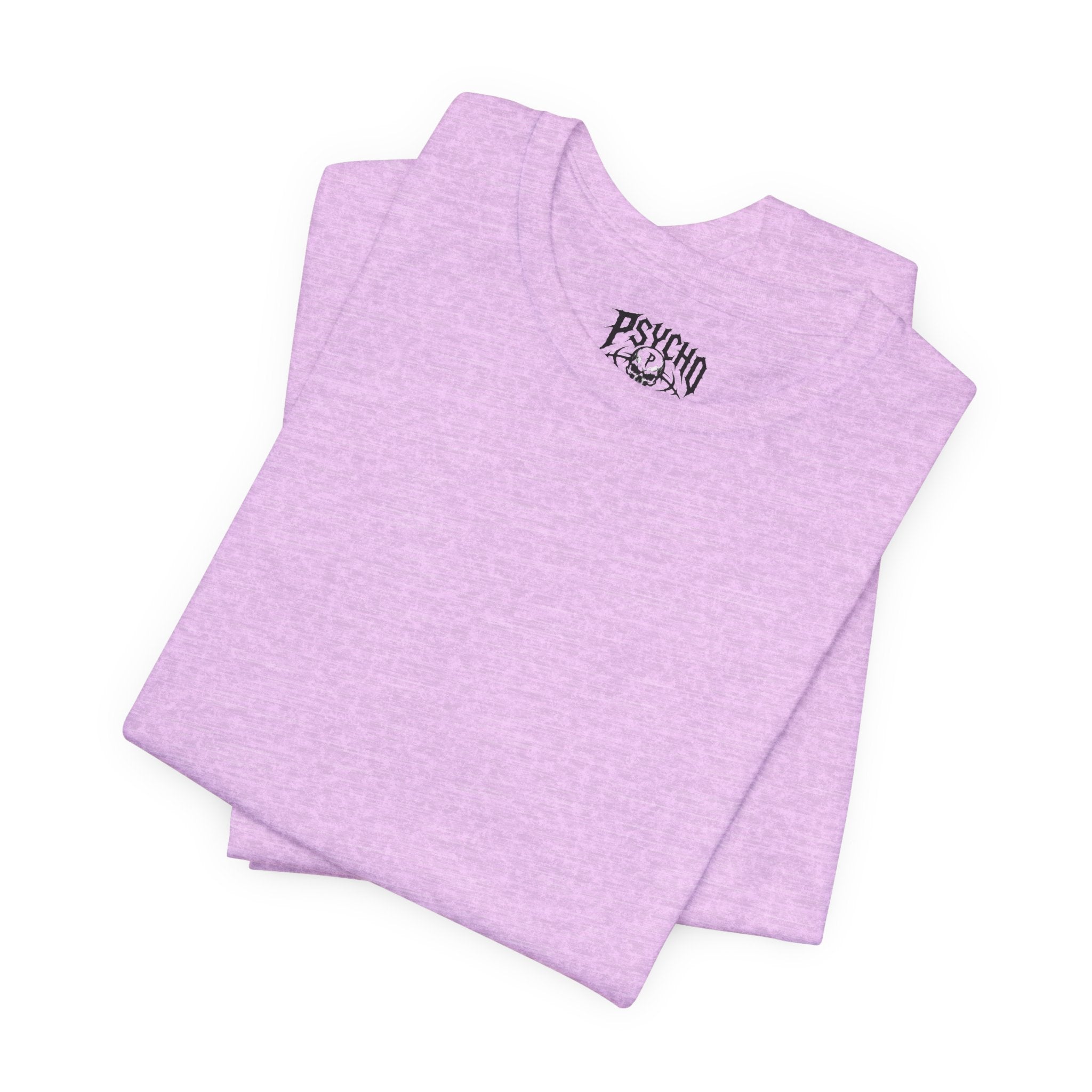 Psycho Clothing Co. Graphic Tee — Gothic Skull Logo T‑Shirt