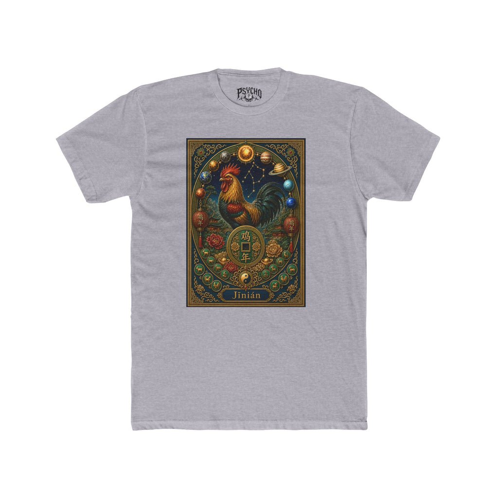 Rooster Zodiac Art Tee — Celestial Rooster Illustration