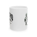 Metal Band Logo Ceramic Mug — Black Deathcore Graphic Coffee Cup (11oz / 15oz)