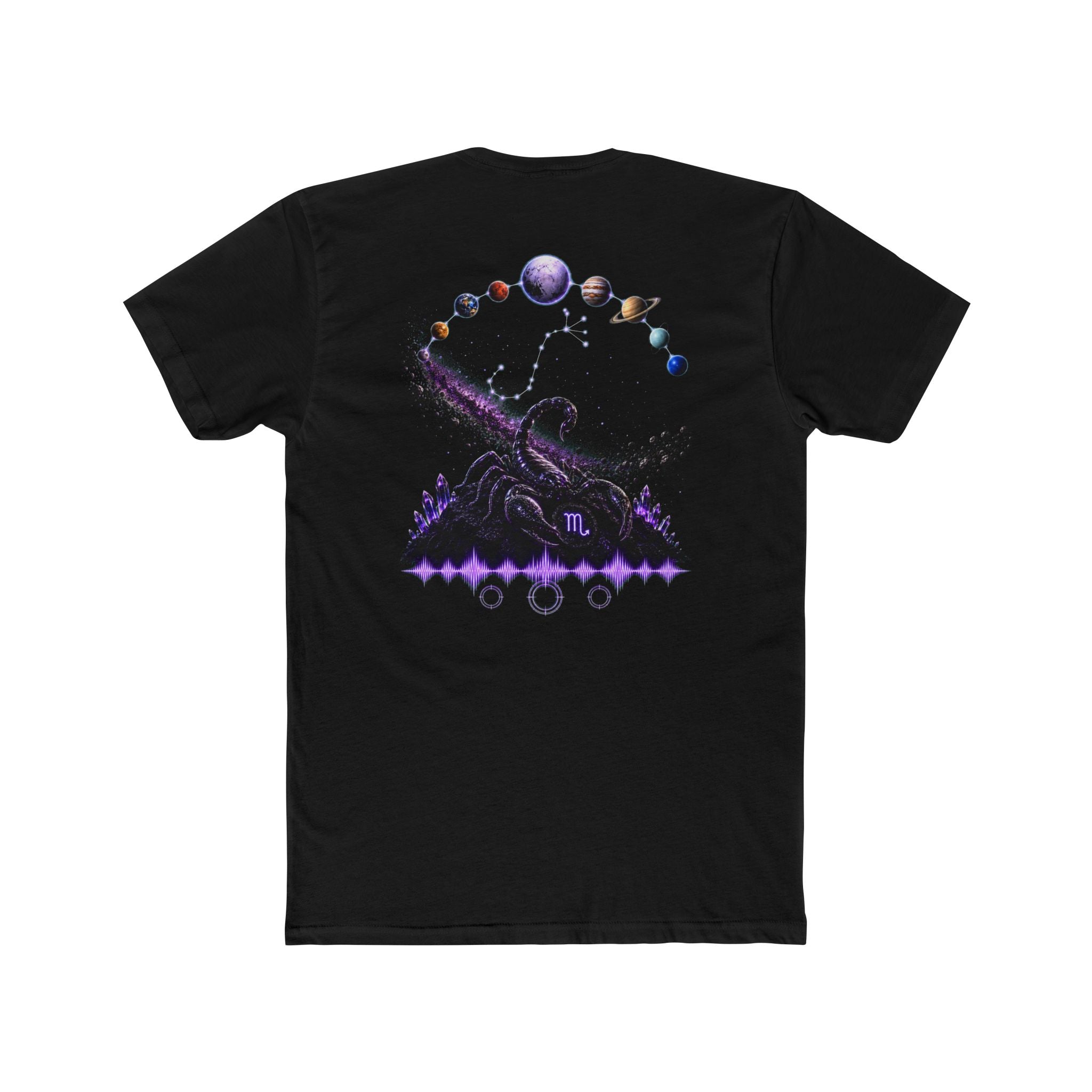 Scorpio Constellation Tee — Purple Zodiac Scorpion Graphic Shirt