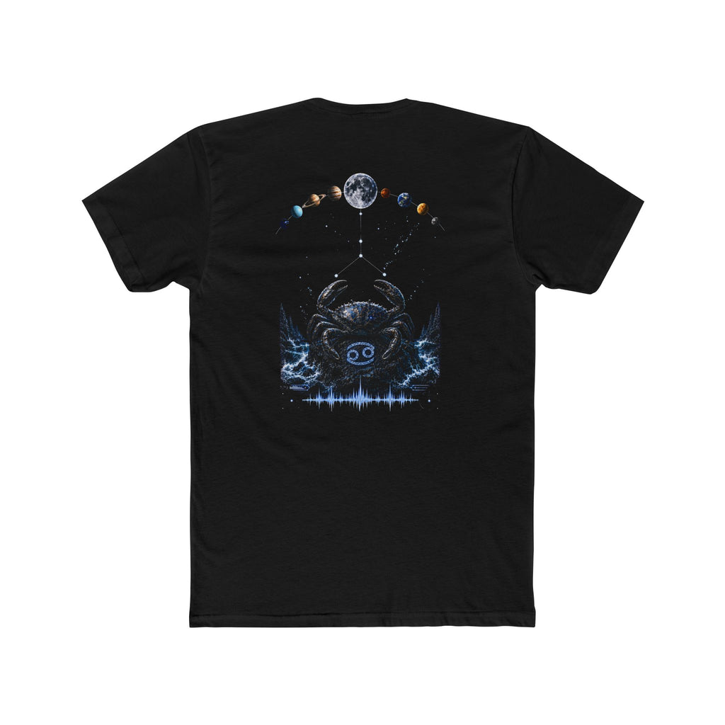 Cosmic Crab Tee — Moon Phases Ocean Graphic T‑Shirt