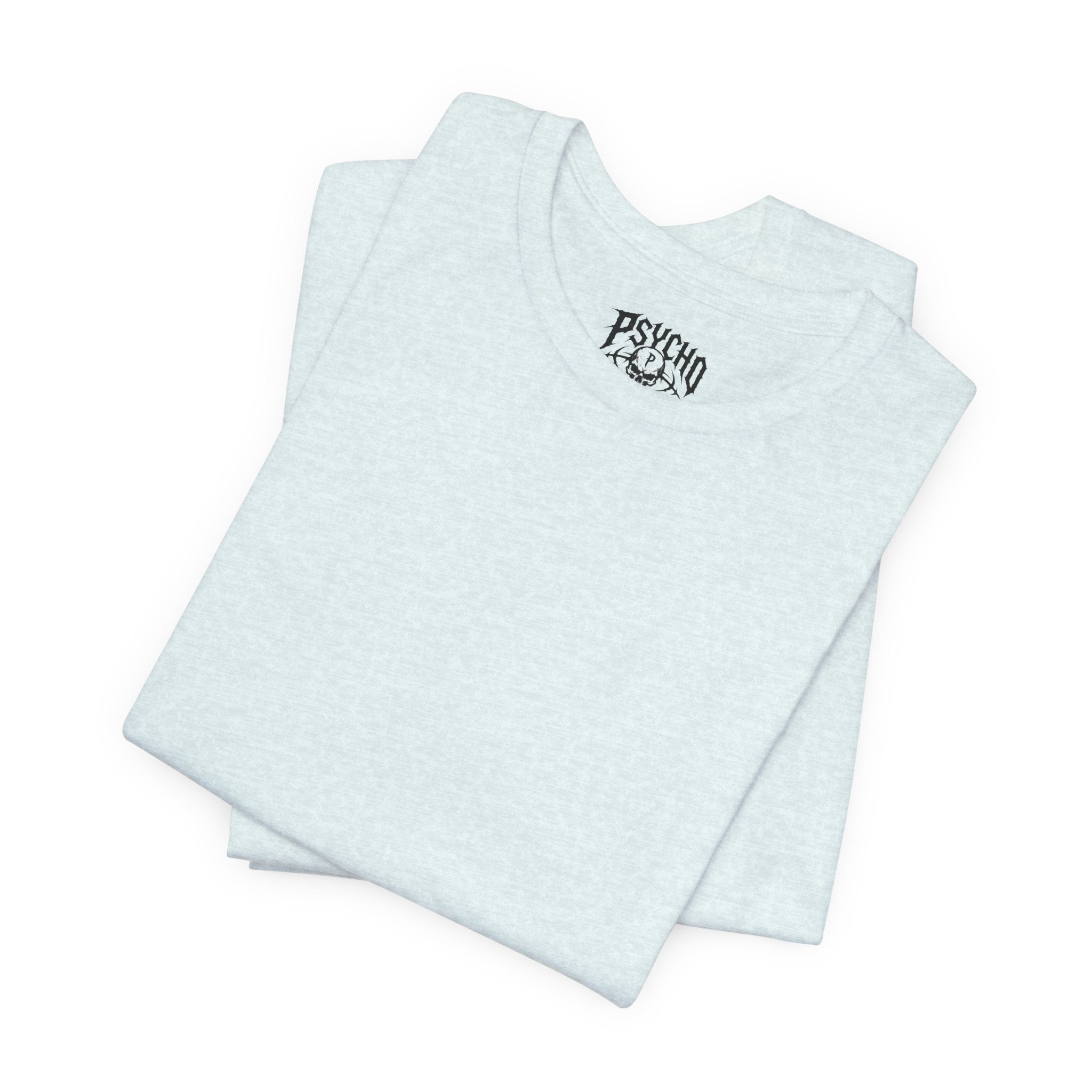 Psycho Clothing Co. Graphic Tee — Gothic Skull Logo T‑Shirt