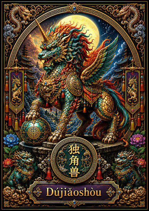 Chinese Zodiac & Imperial Guardian Art T-Shirt – Choose Your Design