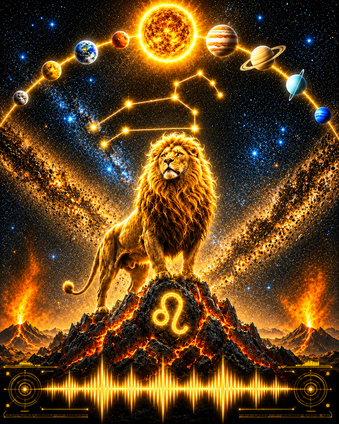 Zodiac Celestial Art Print — Choose Your Sign