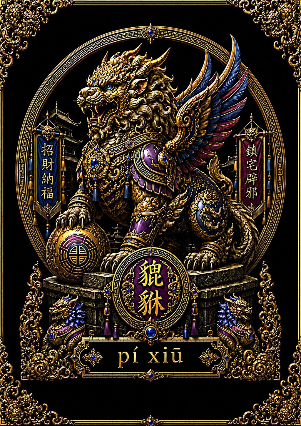 Chinese Zodiac & Imperial Guardian Art T-Shirt – Choose Your Design
