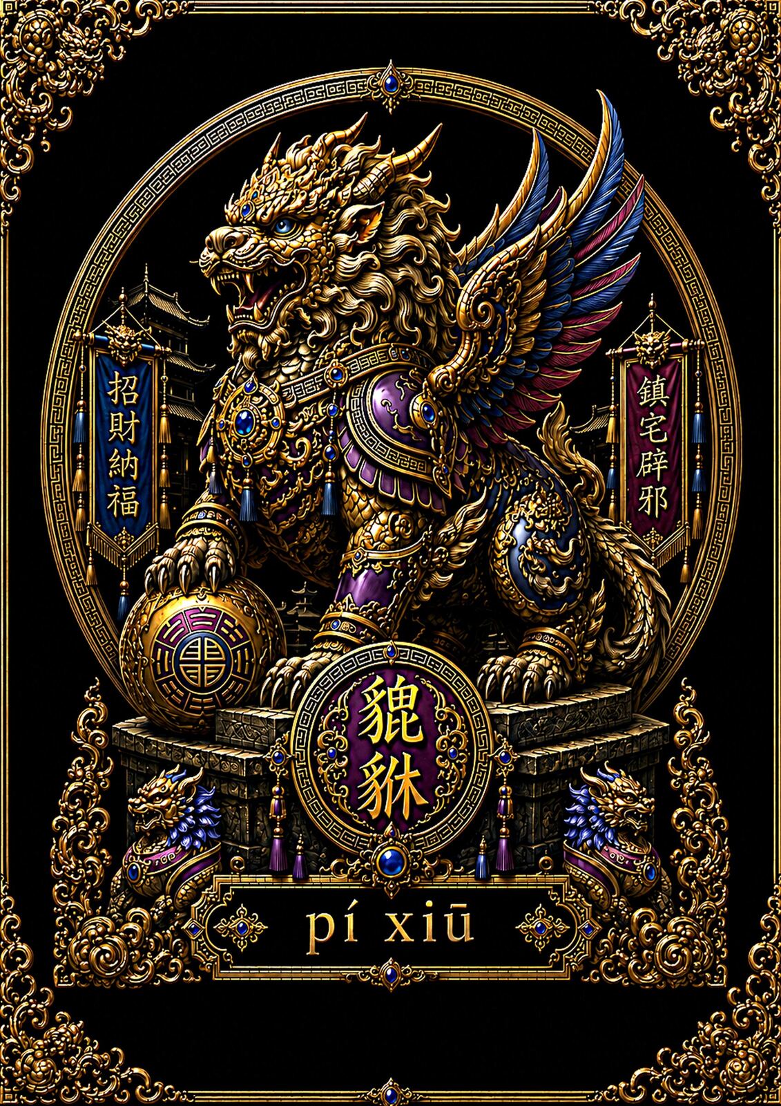 Chinese Zodiac & Imperial Guardian Art T-Shirt – Choose Your Design