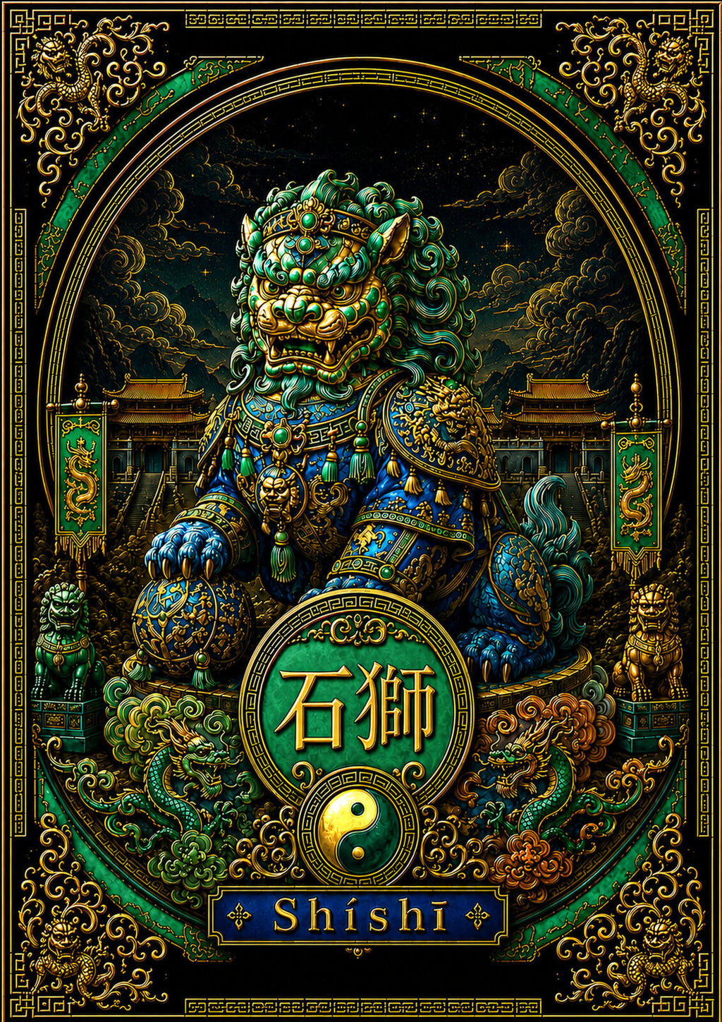 Chinese Zodiac & Imperial Guardian Art T-Shirt – Choose Your Design
