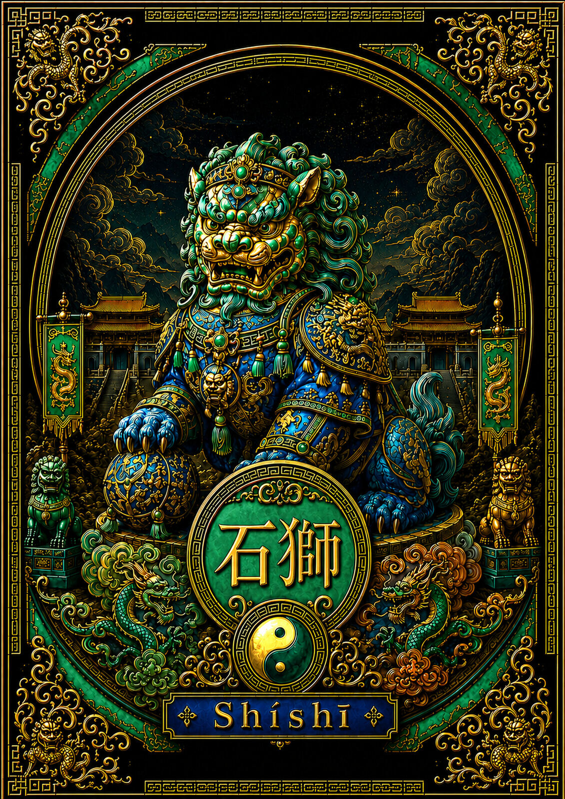 Chinese Zodiac & Imperial Guardian Art T-Shirt – Choose Your Design