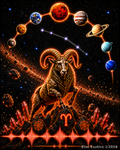 Zodiac Celestial Astrology Astronomy Poster Aries
