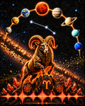 Zodiac Celestial Art Print — Choose Your Sign