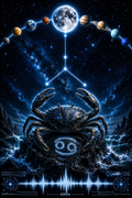 Zodiac Celestial Astrology Astronomy Poster Cancer