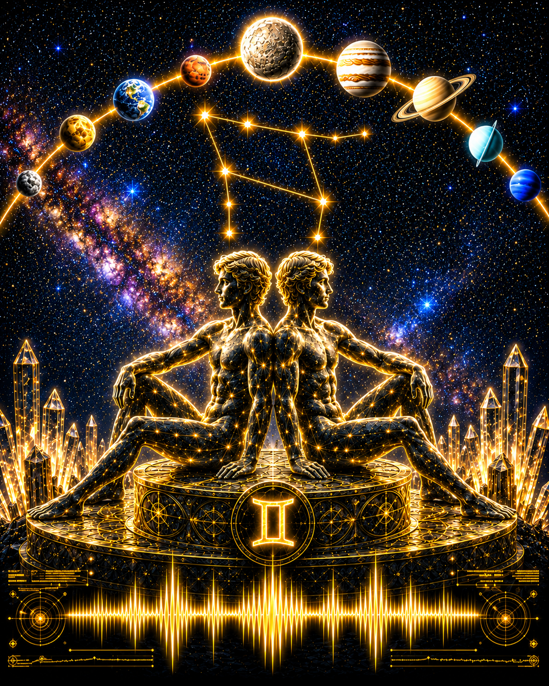 Zodiac Celestial Art Print — Choose Your Sign