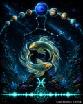 Zodiac Celestial Astrology Astronomy Poster Pisces